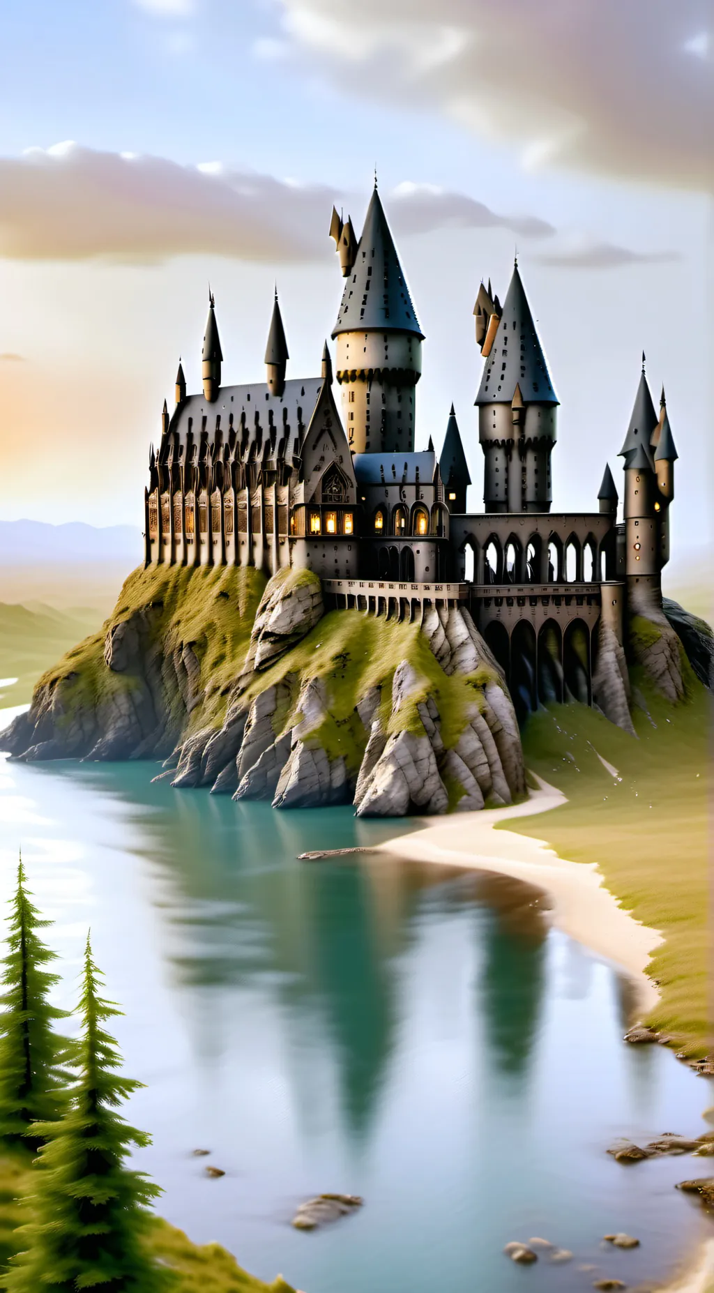 ai character: Hogwarts background