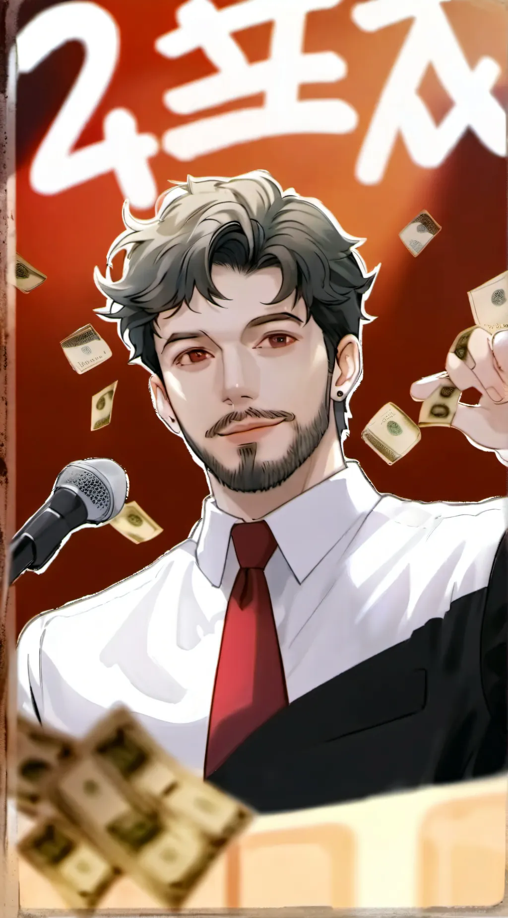 ai character: Gassy man background