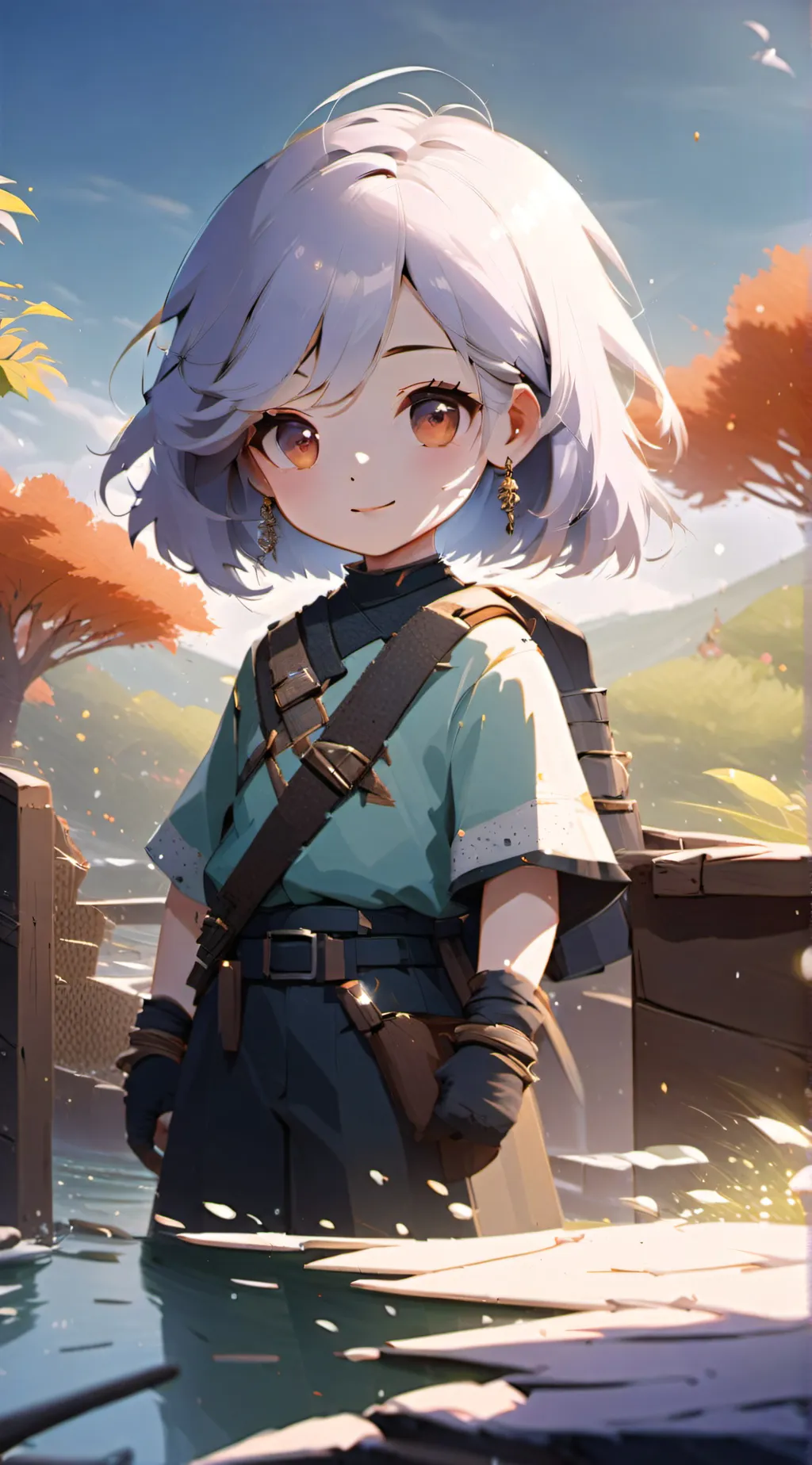 ai character: Nezuko background