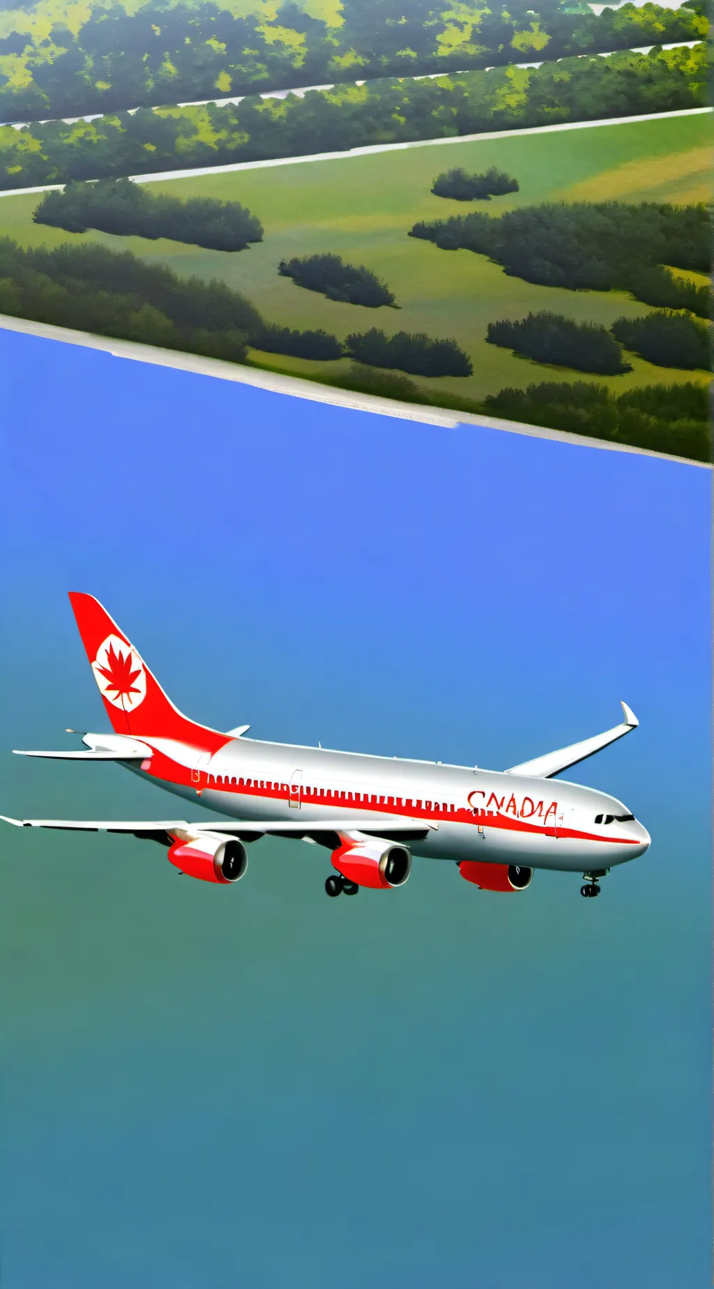 ai character: air canada 143 background