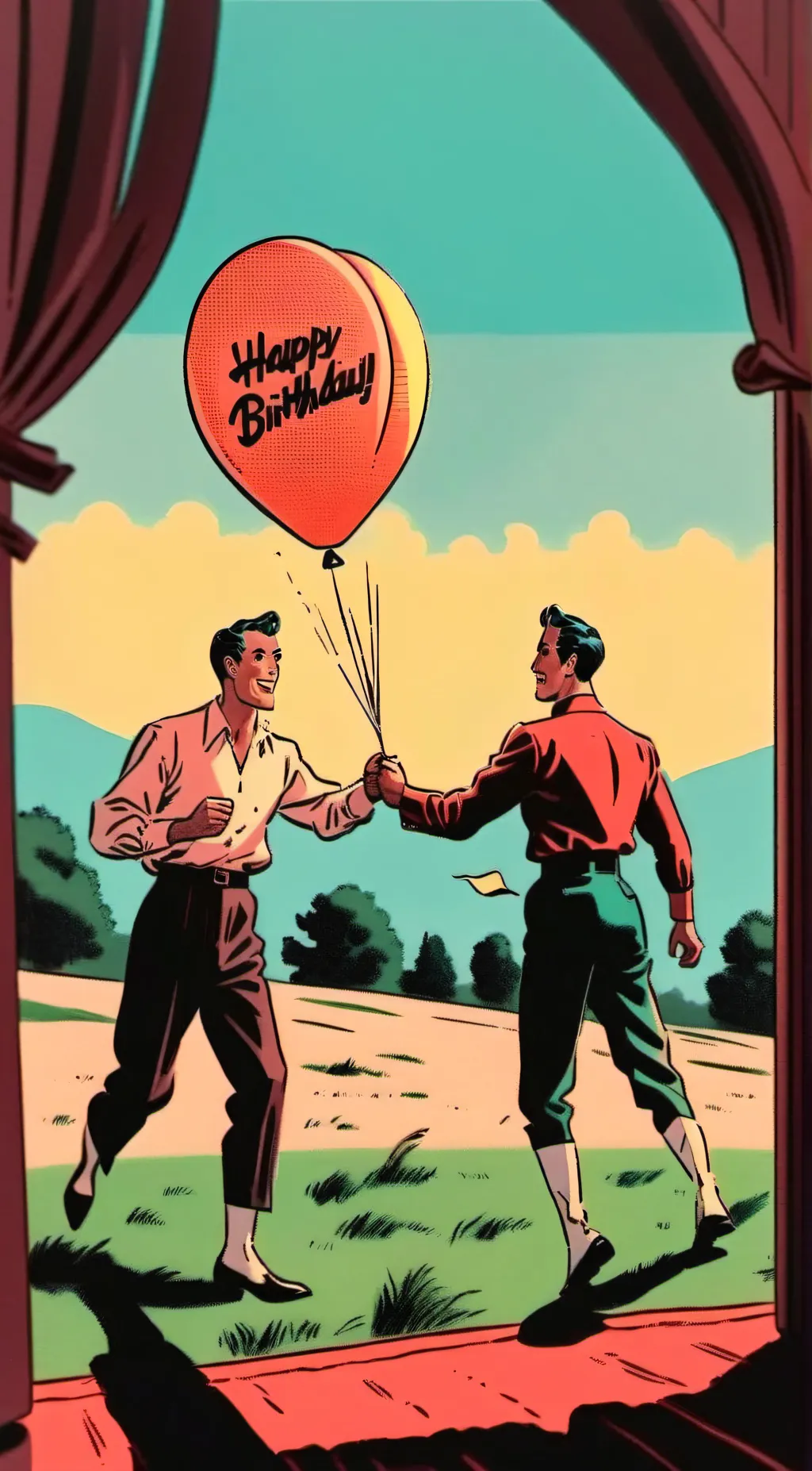 ai character: HH birthday background