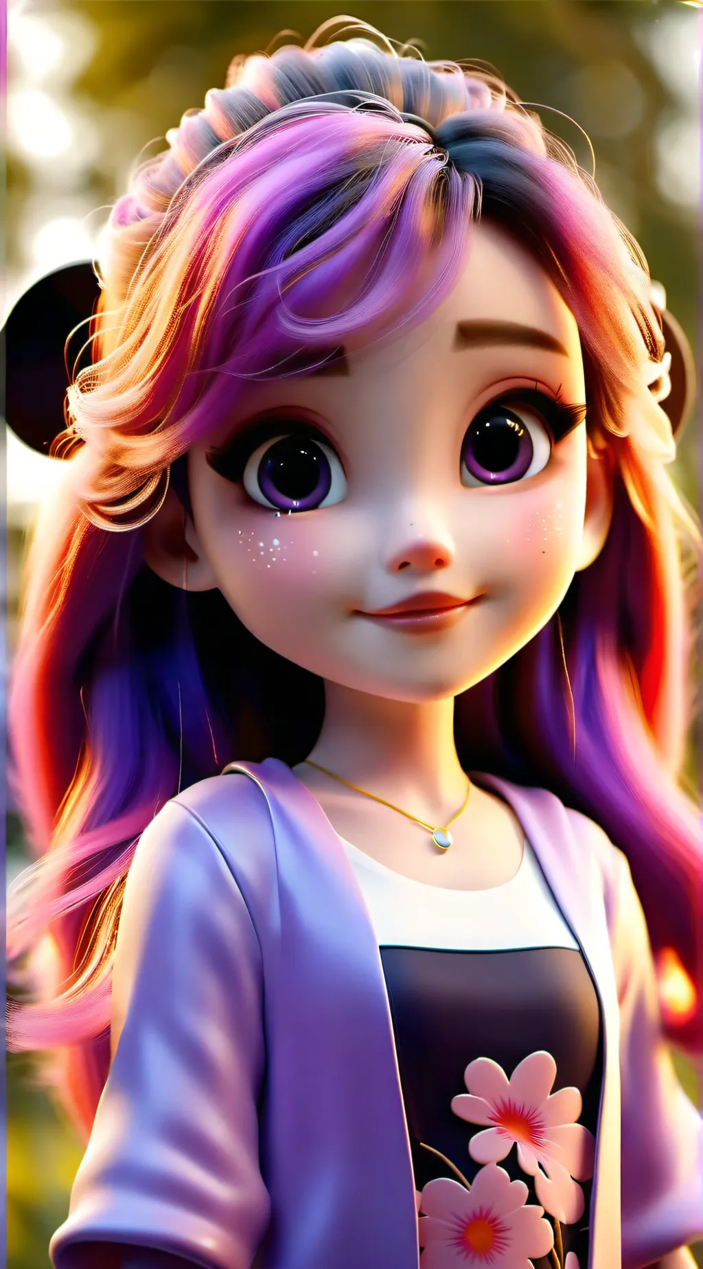 ai character: Sapphire  background