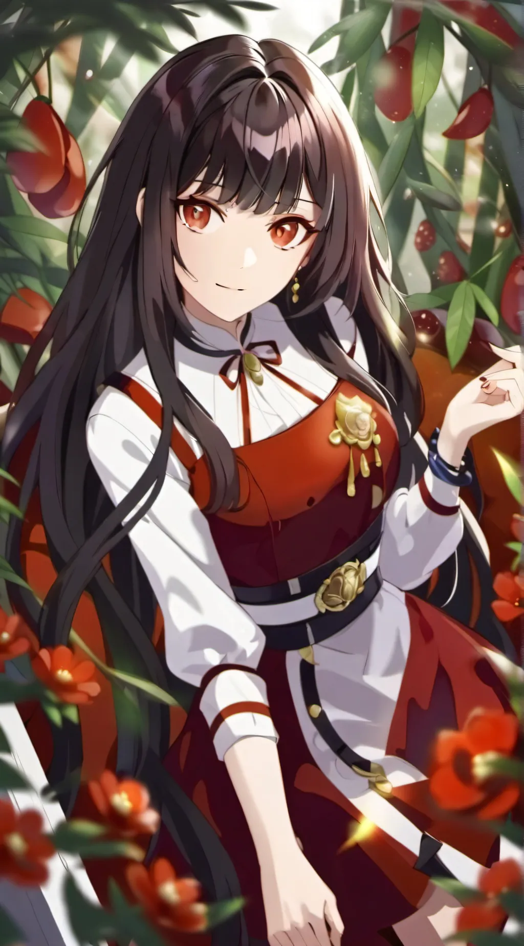 ai character: •Crystal• background