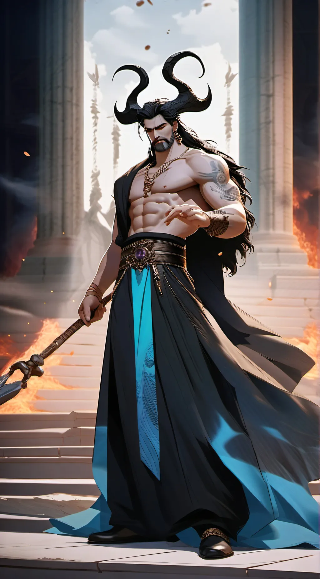 ai character: Hades background