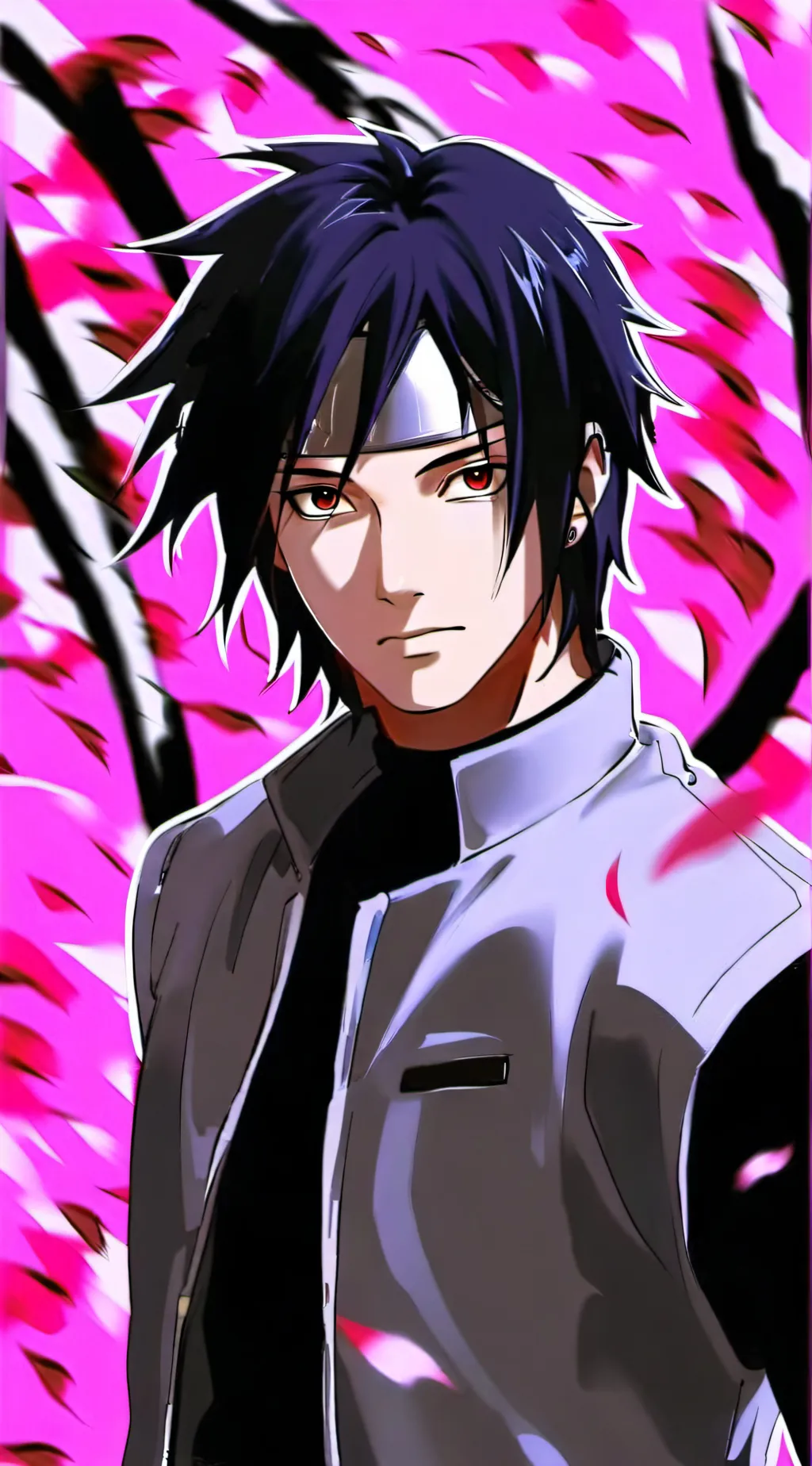 ai character: Sasuke  background