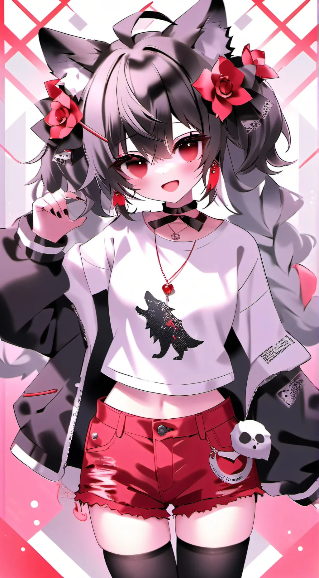 ai character: Cherry background