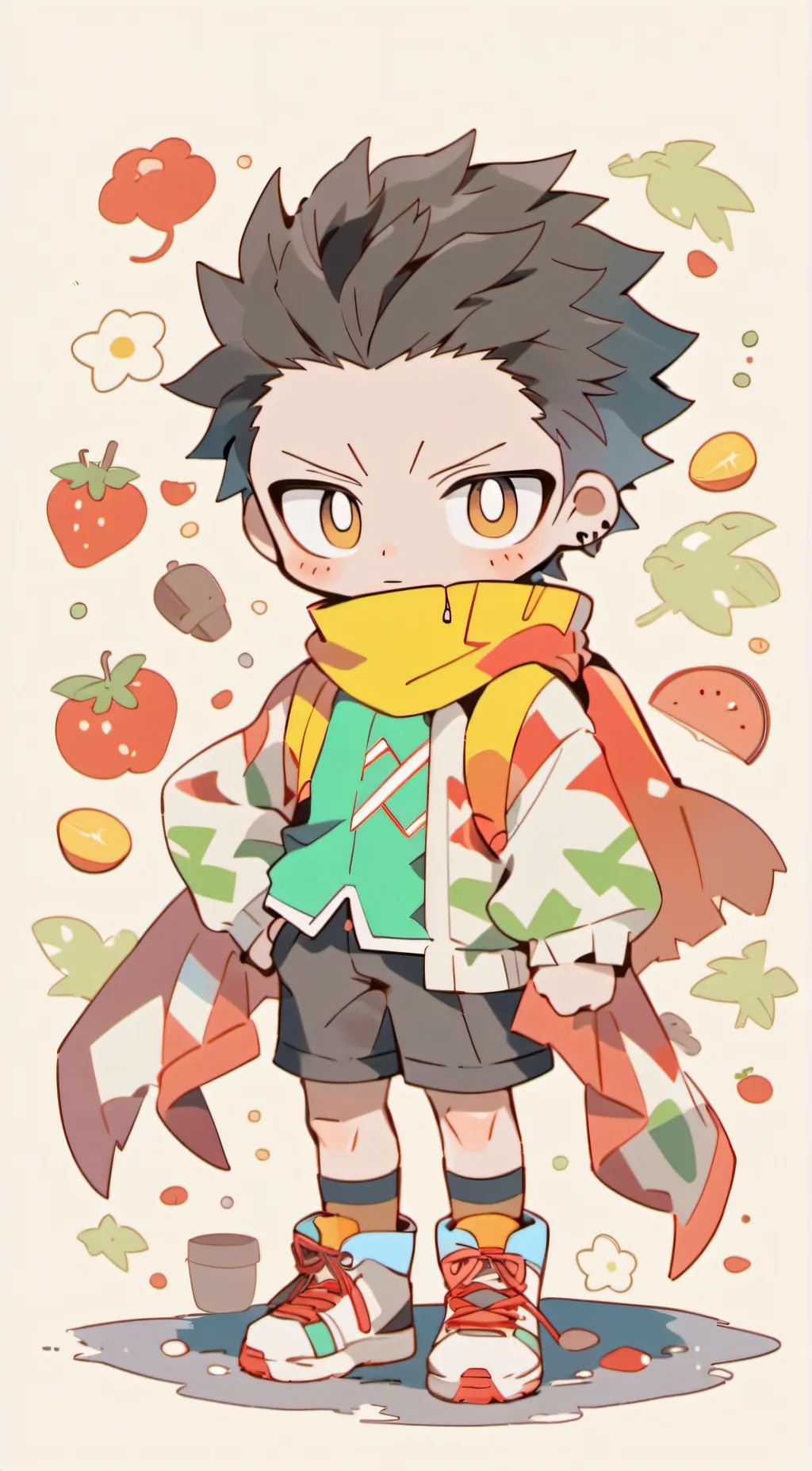 ai character: woods...... background