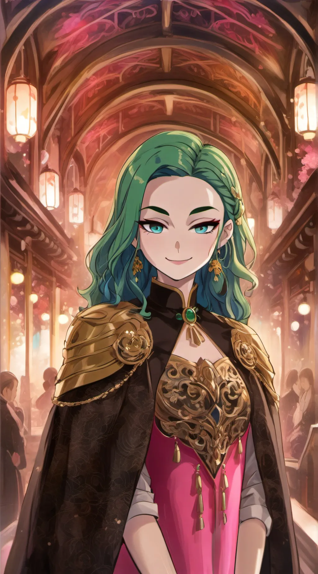 ai character: Velvet (prom ver) background