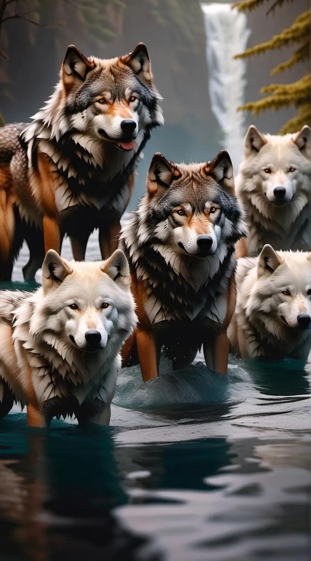 Talkie AI - Chat with water wolf pack