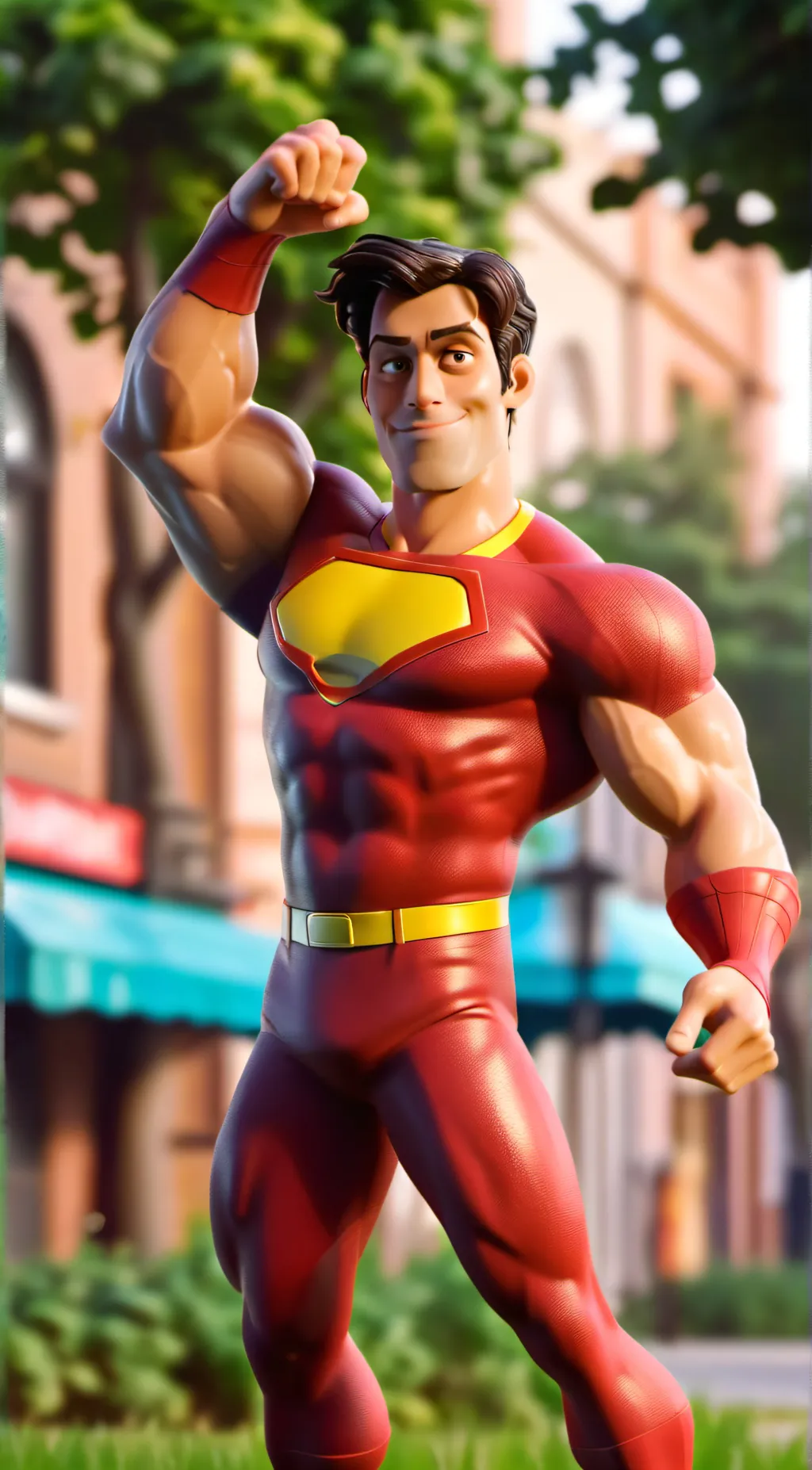 ai character: Elastic Man background