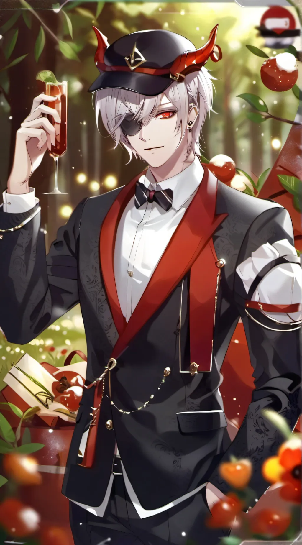 ai character: ♡black♡ background