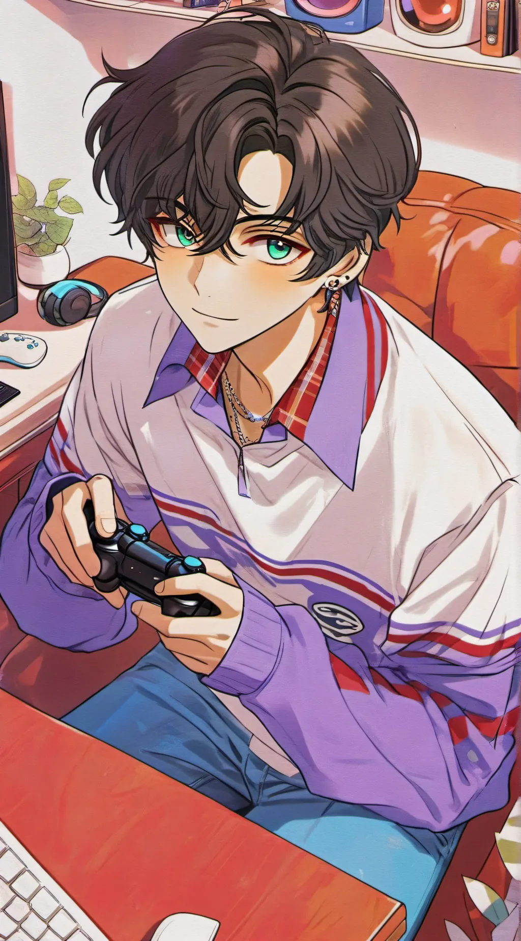 ai character: Miden  background