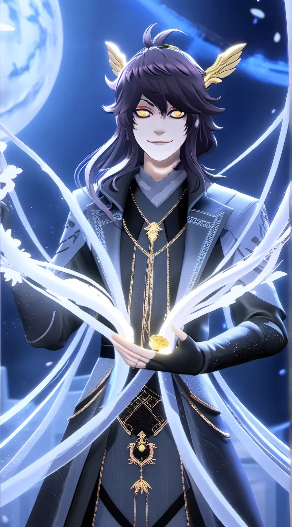 ai character: Puppeteer background