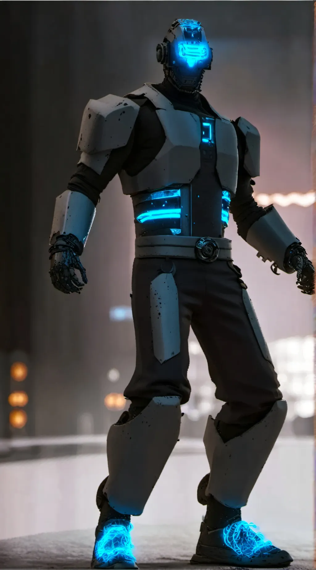 ai character: Titan cameraman background