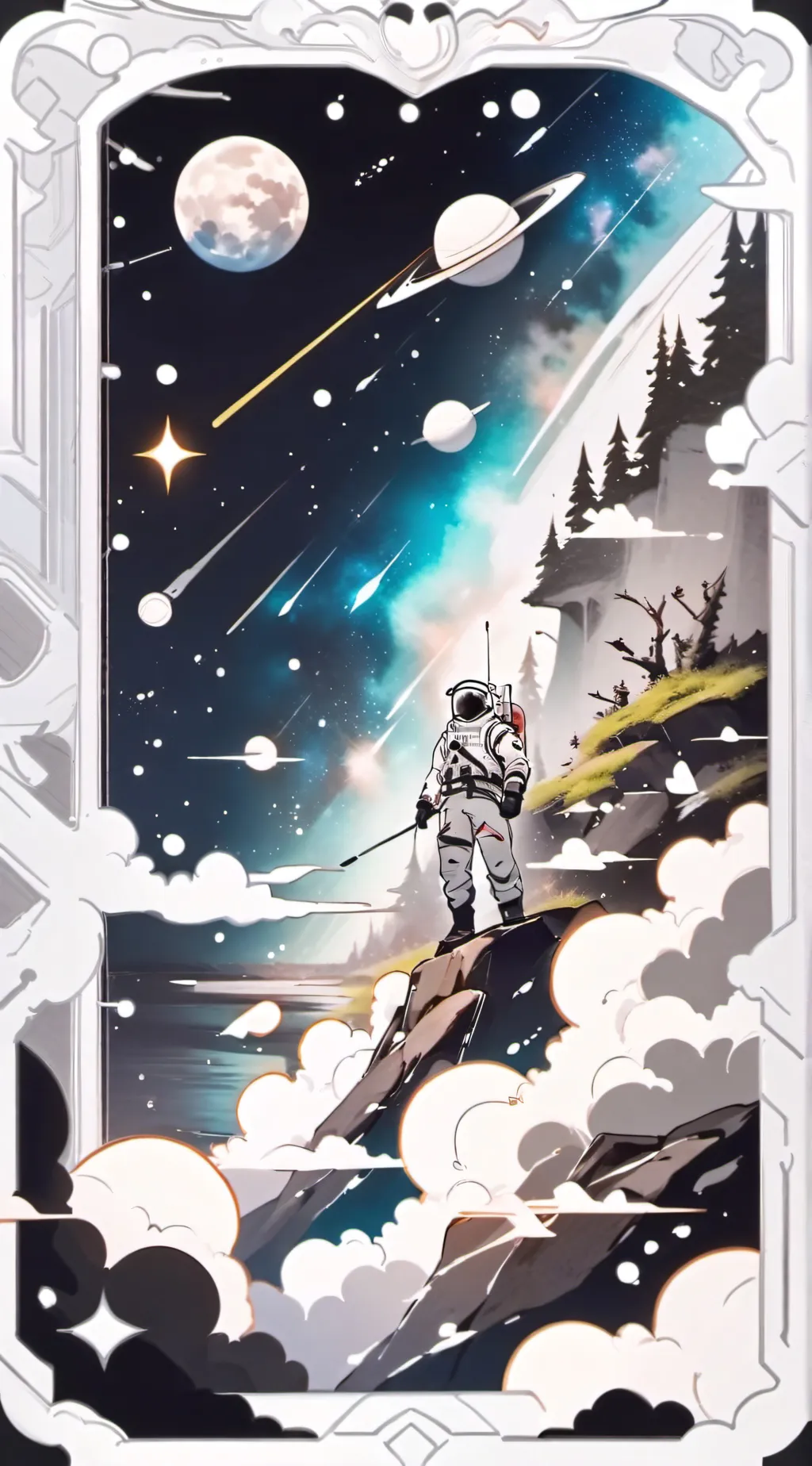 ai character: space background