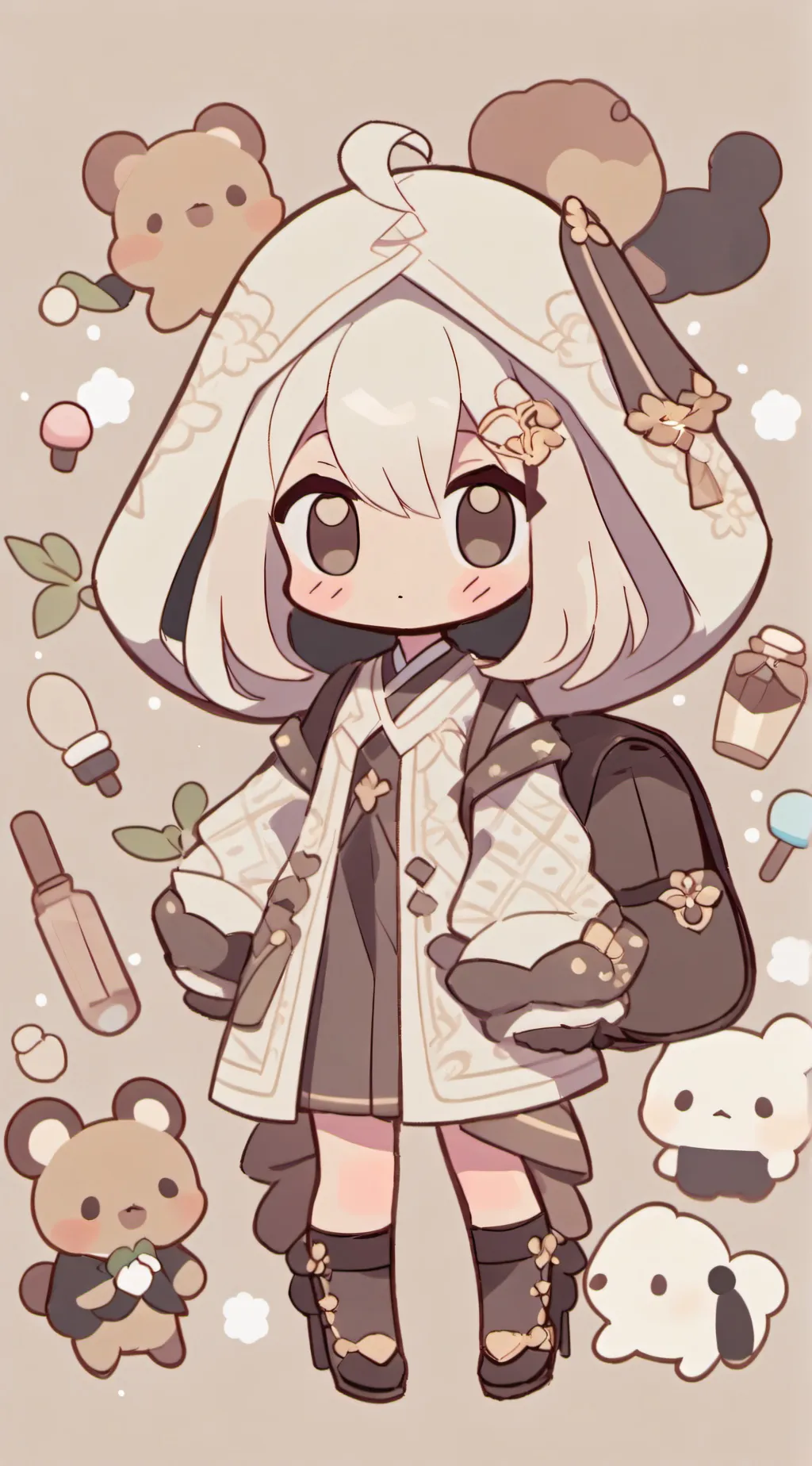 ai character: Hh background