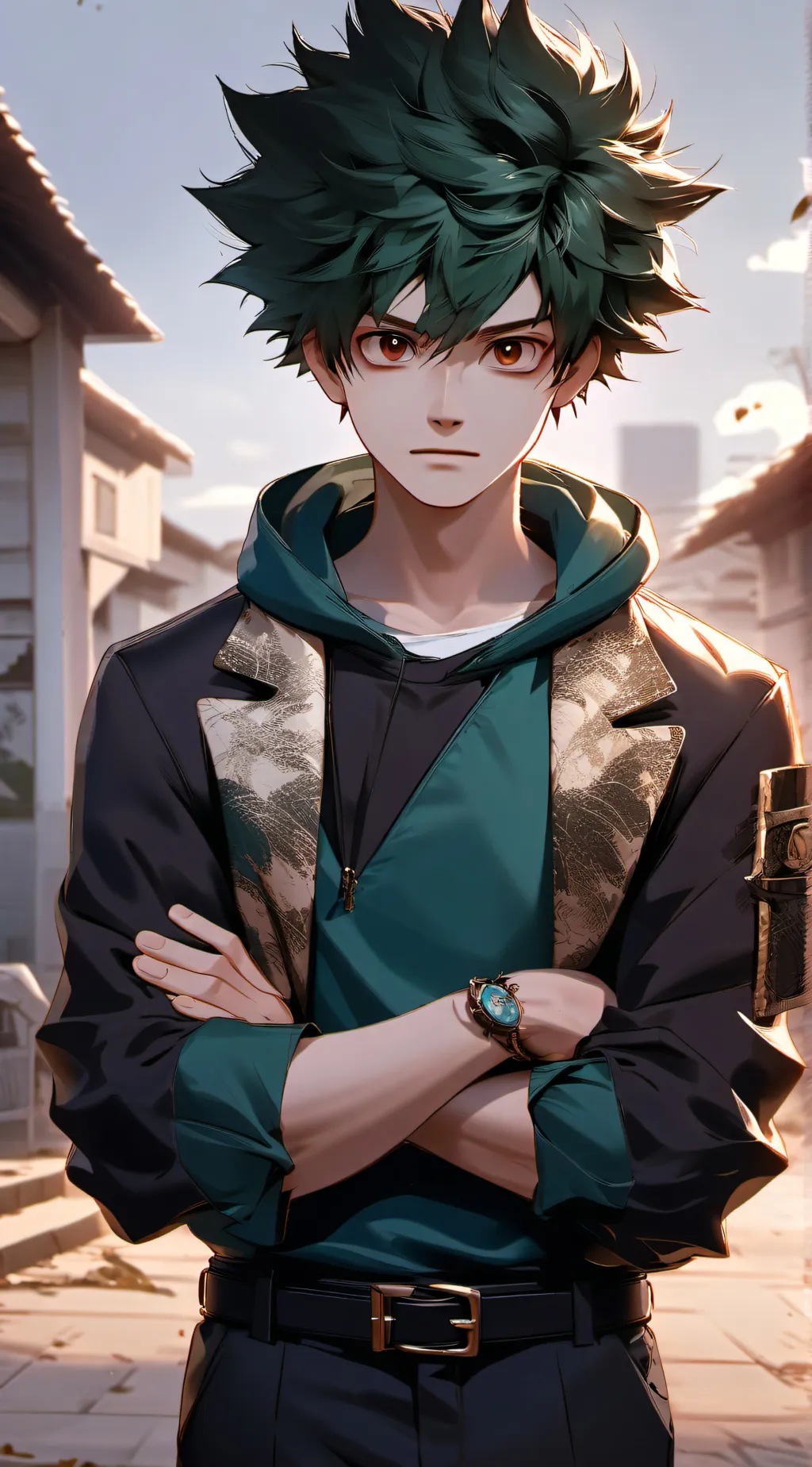 ai character:  villain deku background