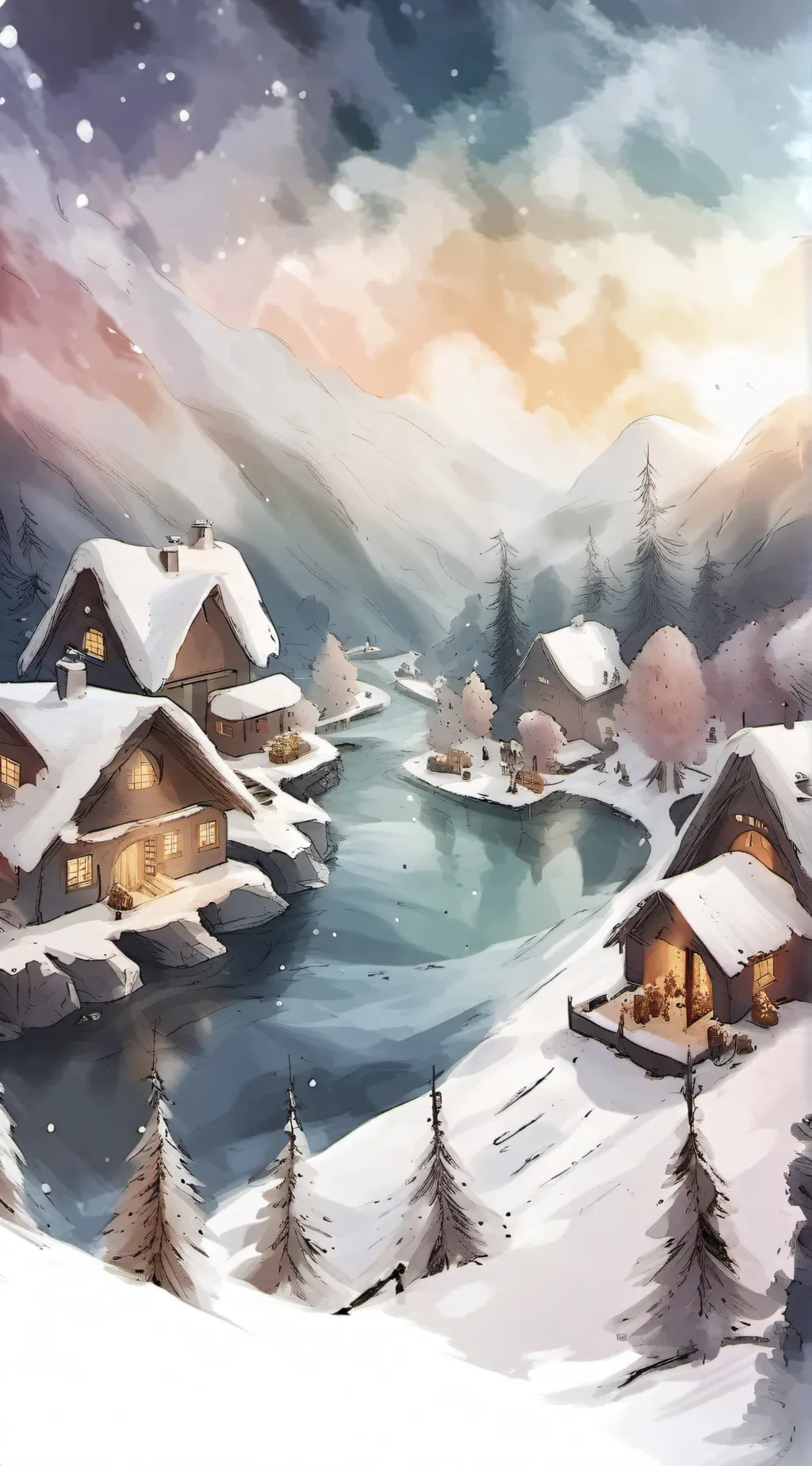 ai character: golden apple xmas background