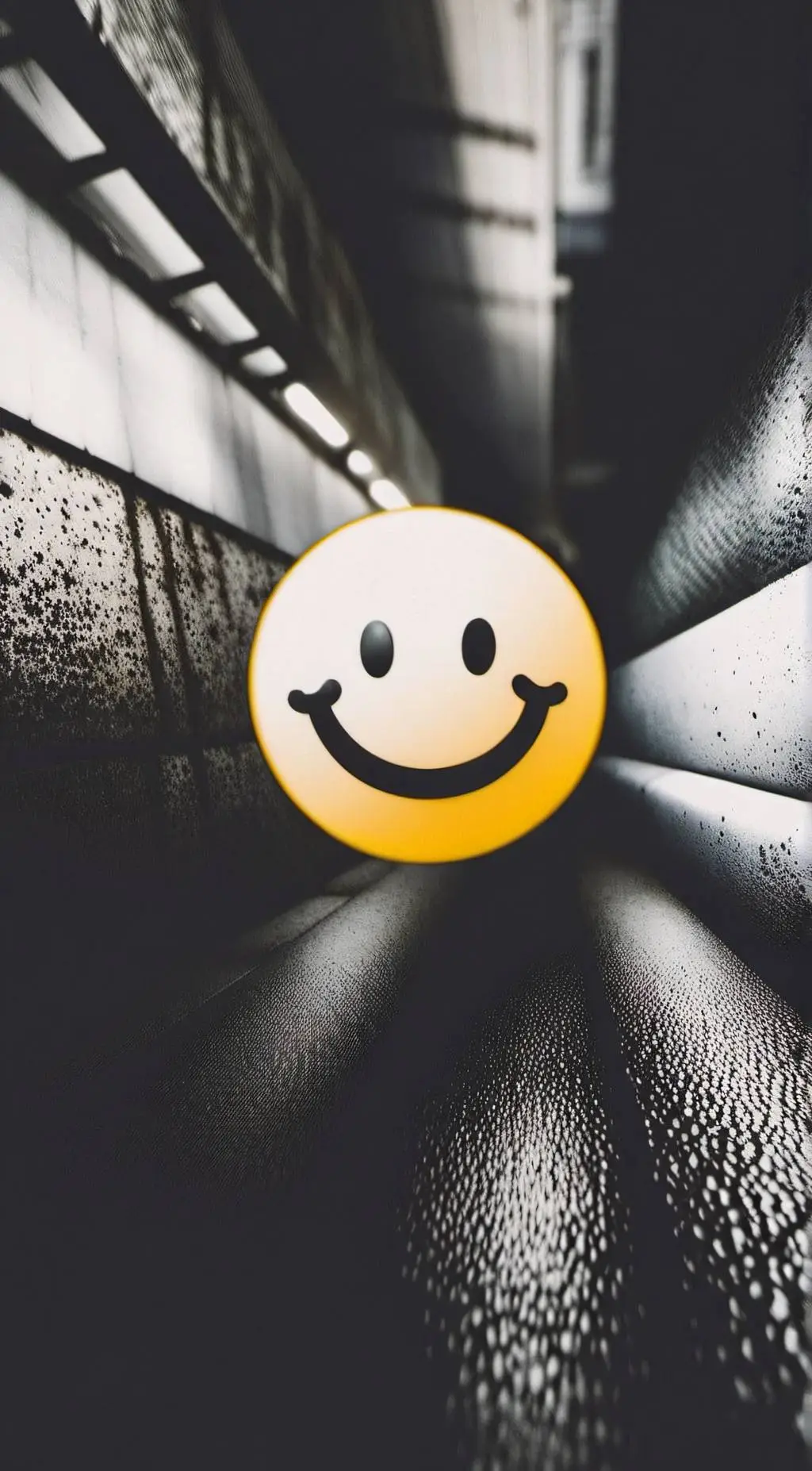ai character: smiley emoji  background