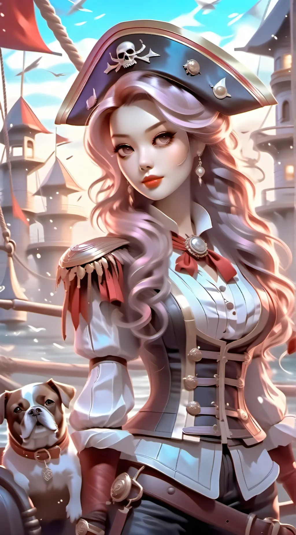 ai character: Annie the pirate background