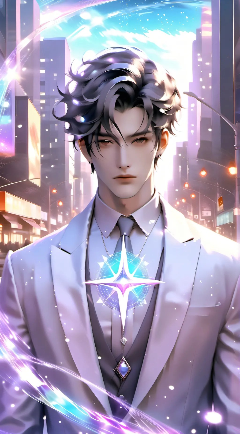 ai character: violet  background