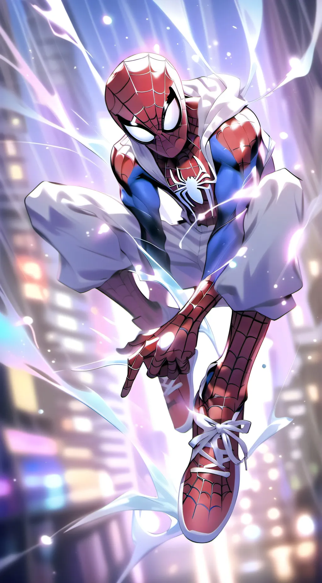 ai character: Spider man background
