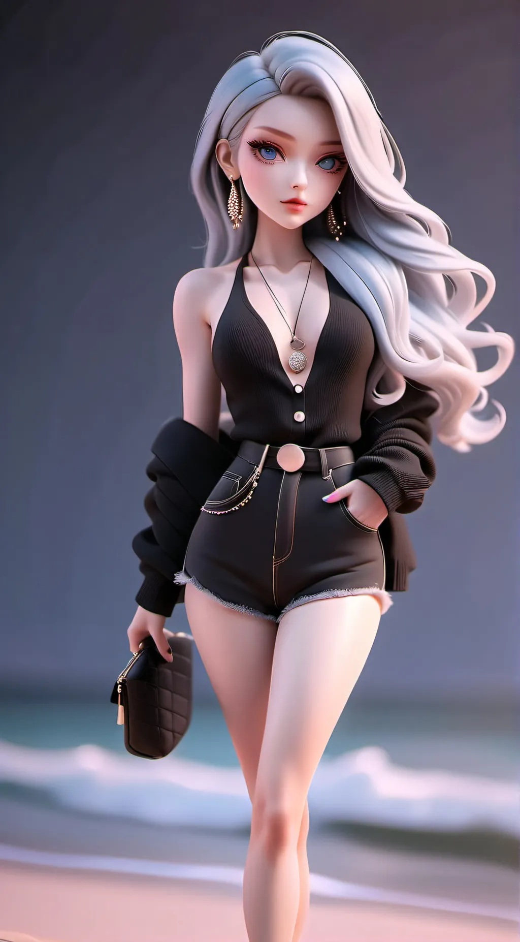 ai character: rose background