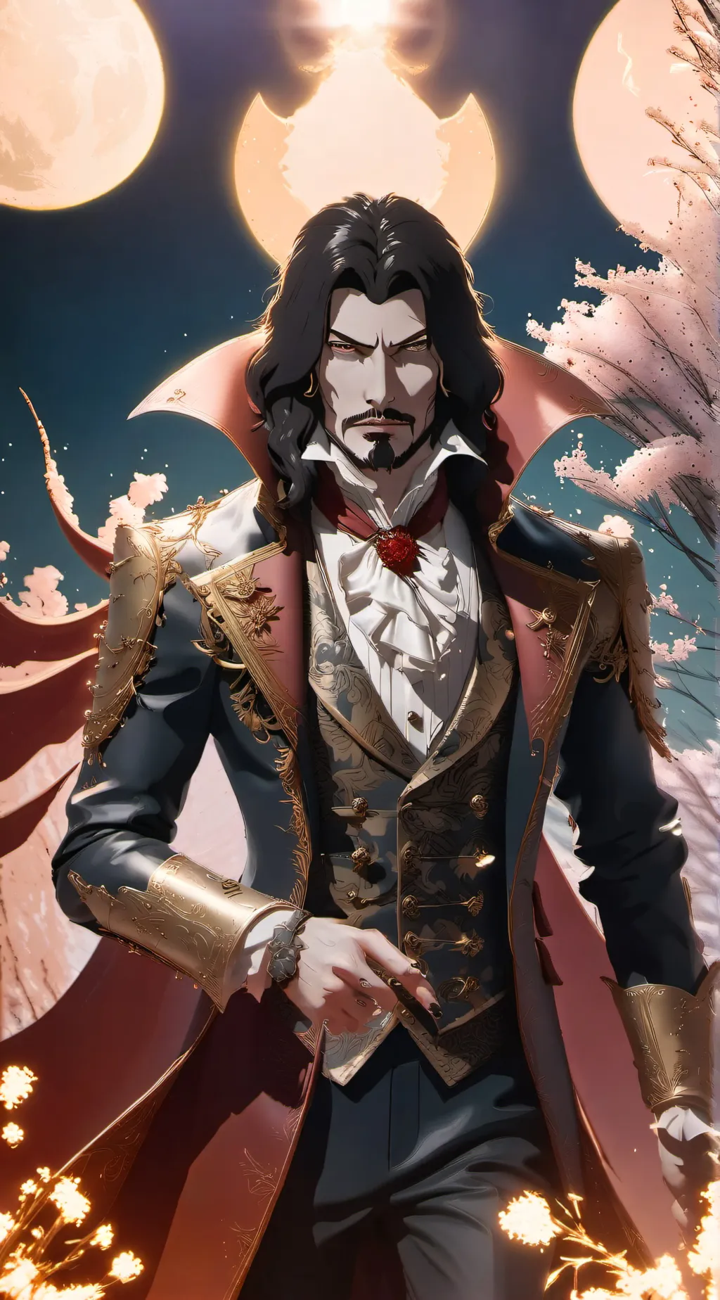 ai character: Dracula  background