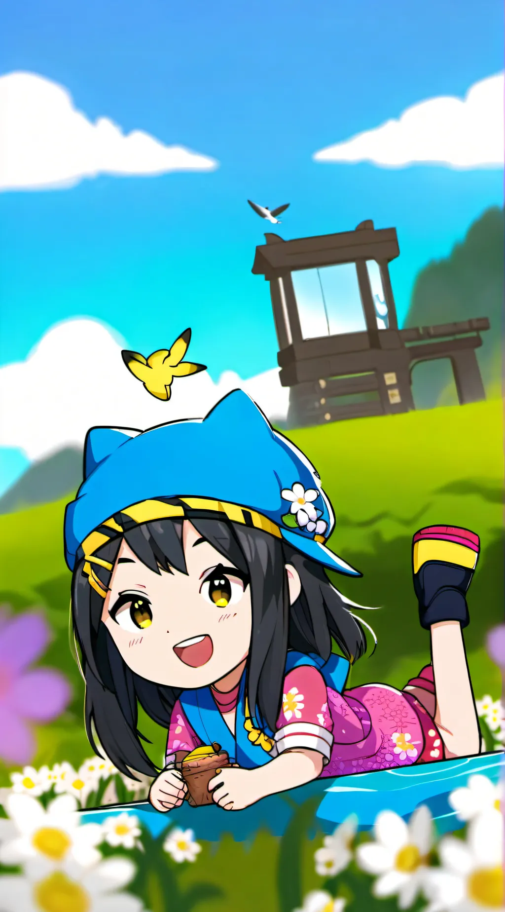 ai character: Itsfunneh x httyd background