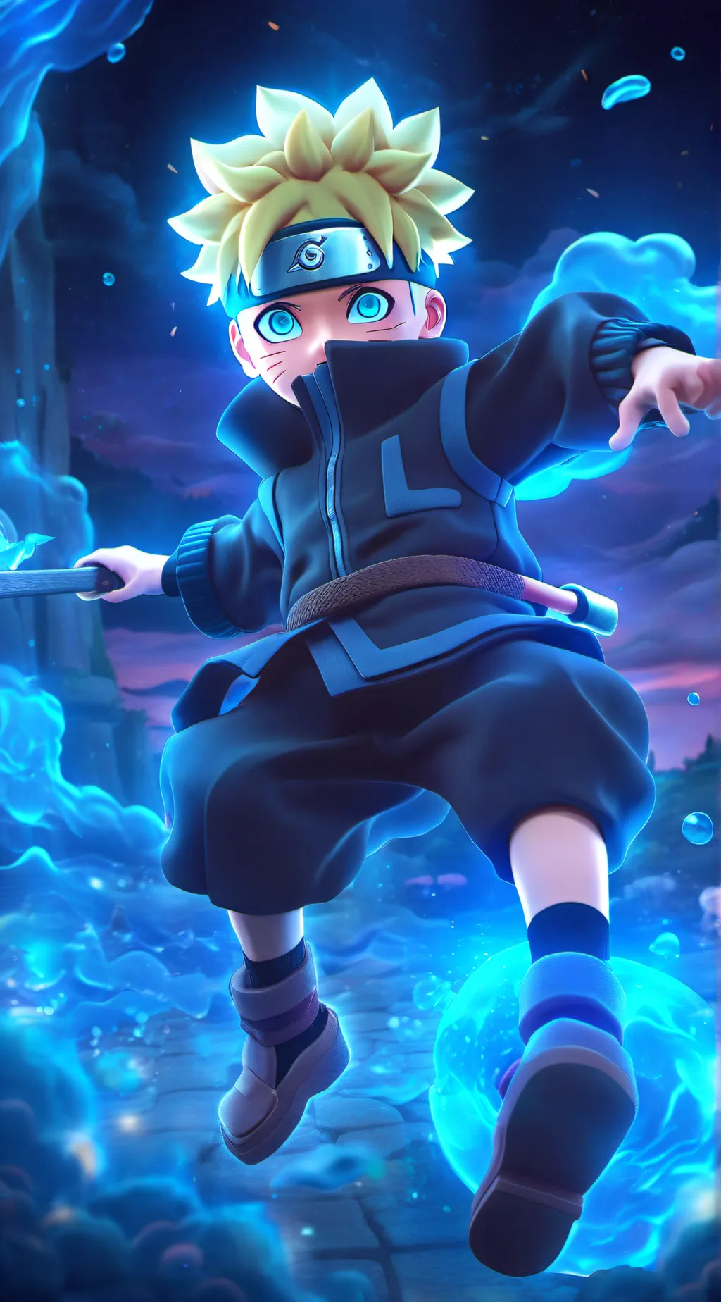 ai character: Naruto background