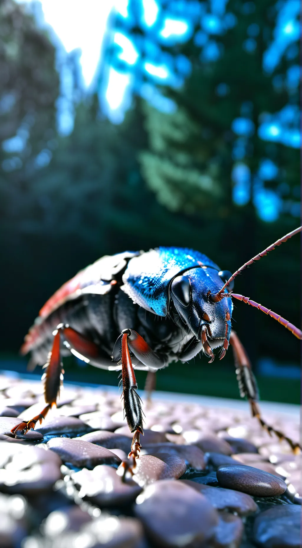 ai character: Its a roach background