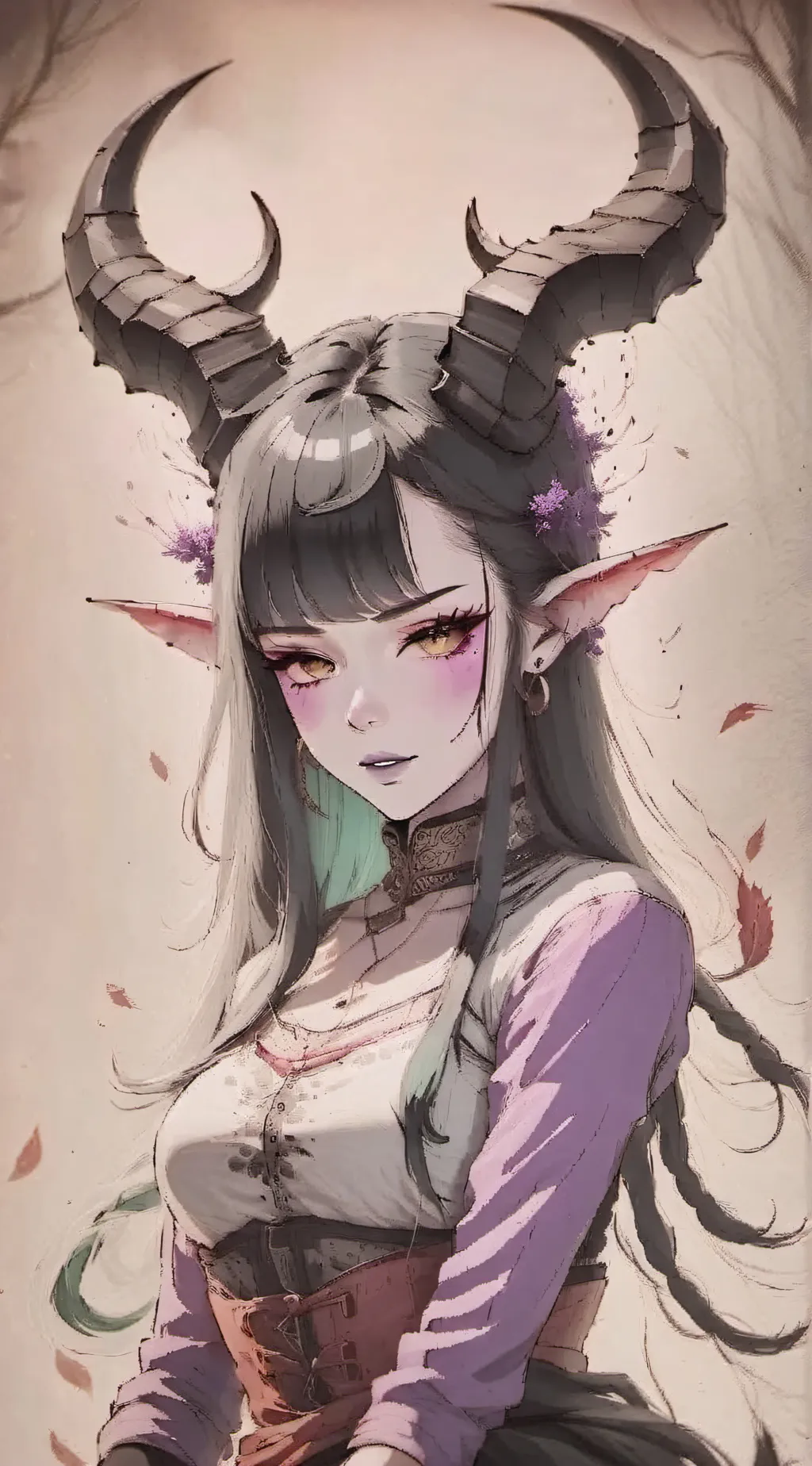 ai character: London Brooke background