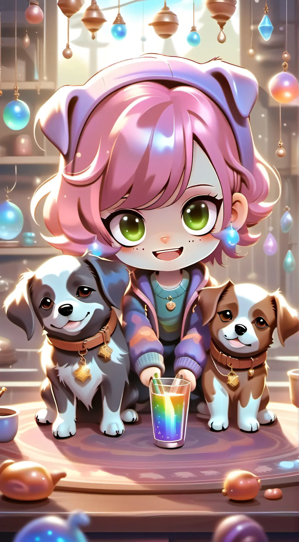 ai character: Cat lnap x dogday  background