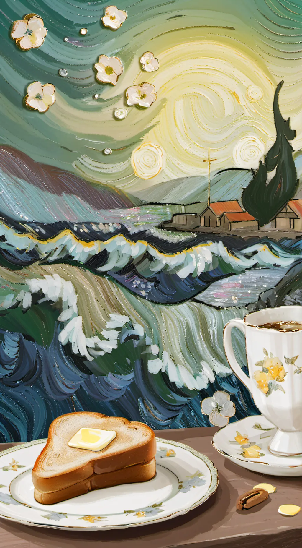 ai character: Toast background