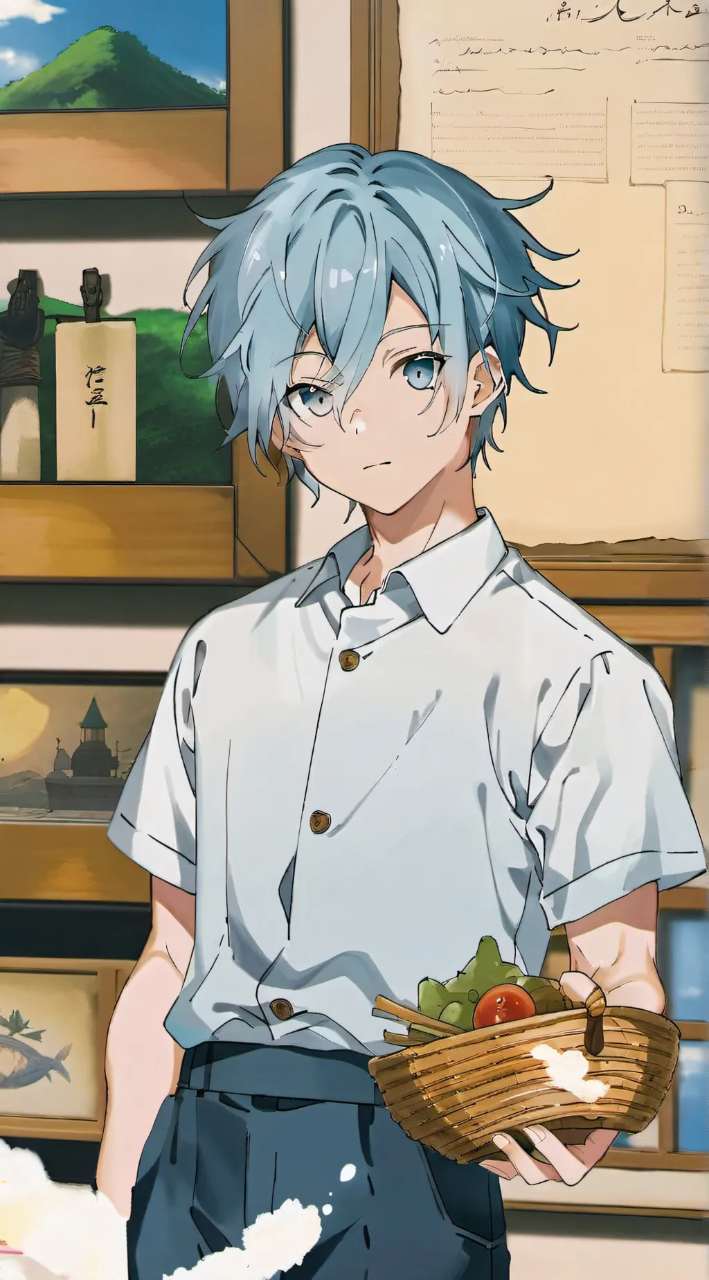 ai character: mark background