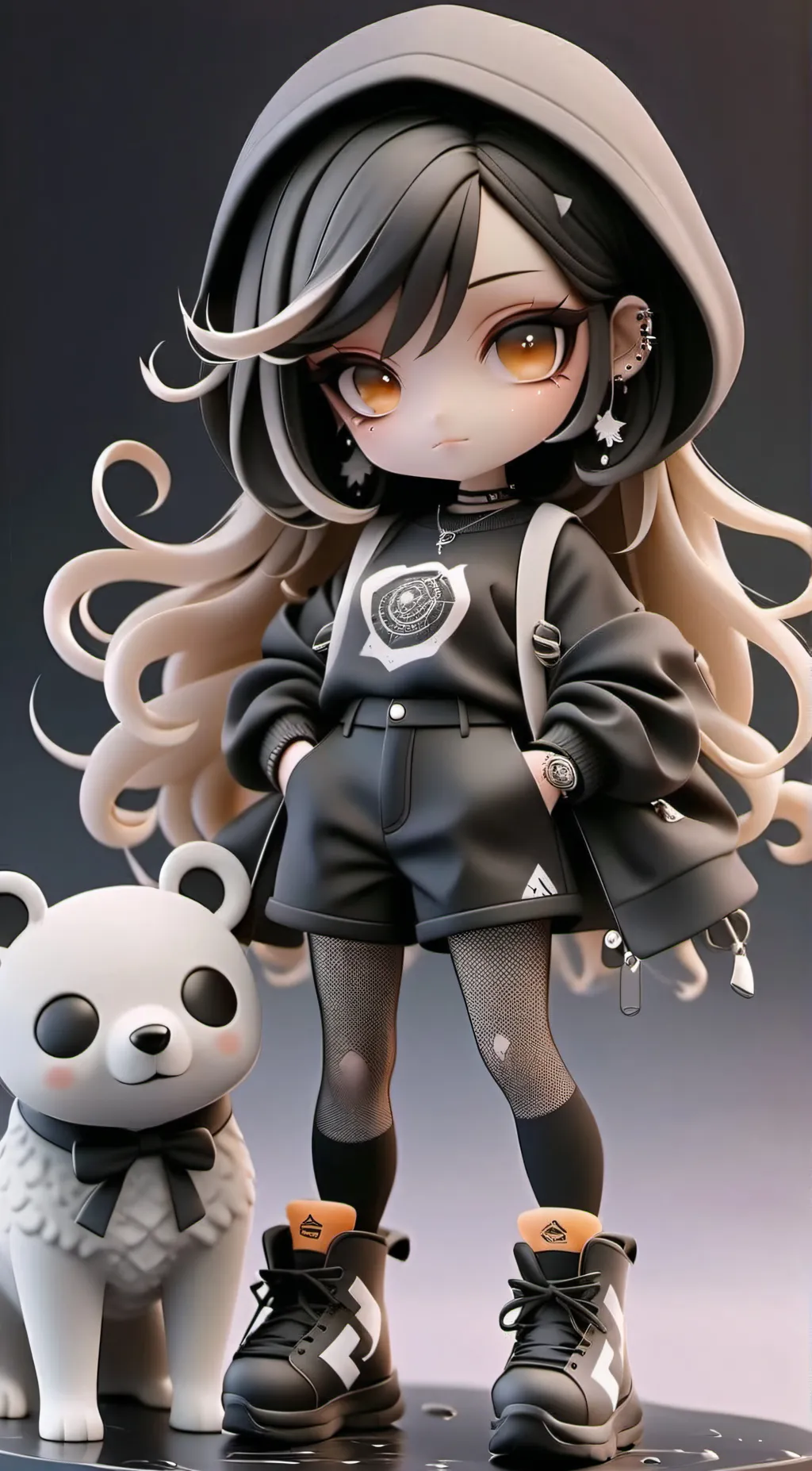 ai character: Emo daughter background