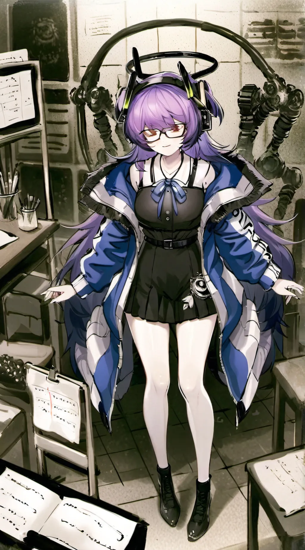 ai character: Uzi doormen background