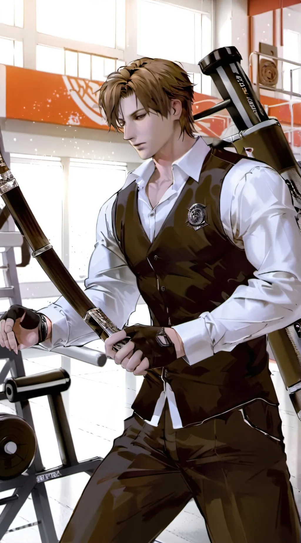 ai character: GraysonFin Cosplay background