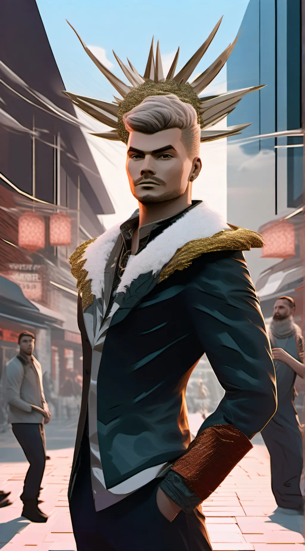 ai character: Paul phoenix  background