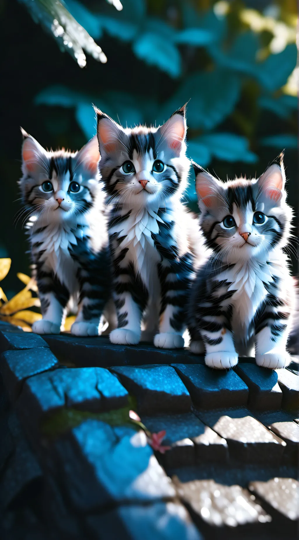 ai character: kittens background