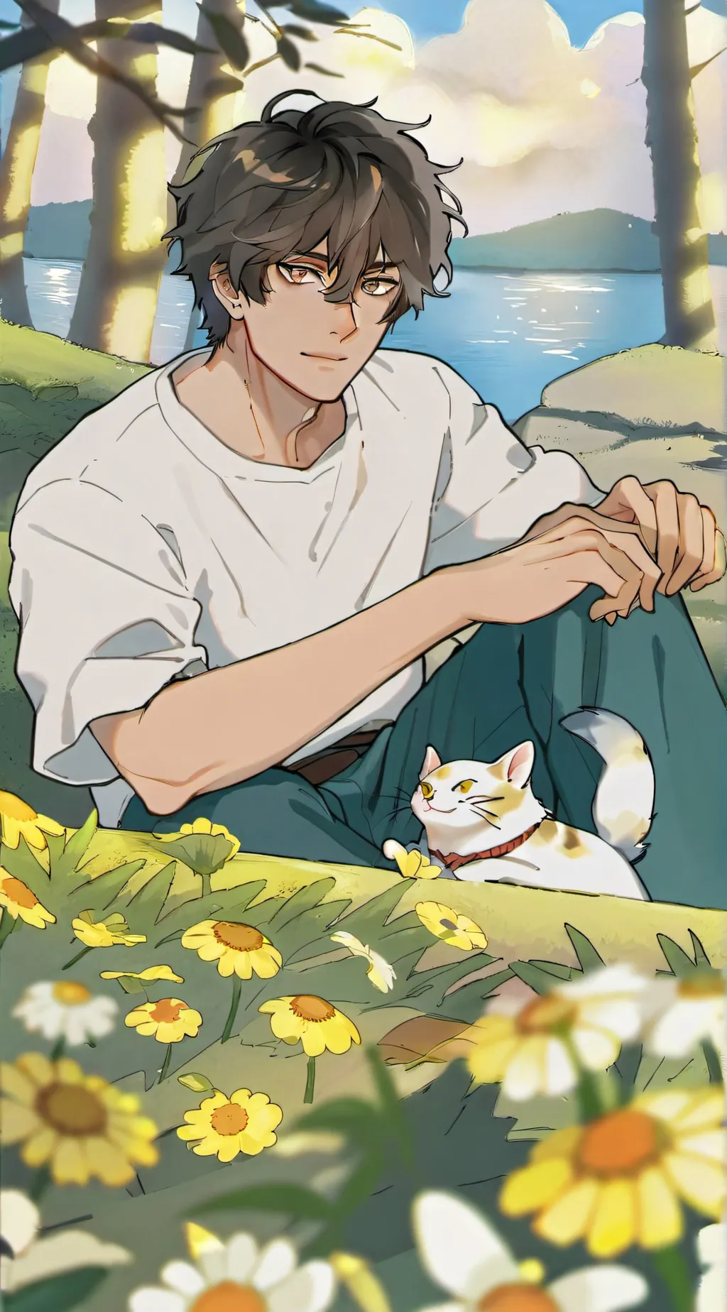 ai character: Leon background