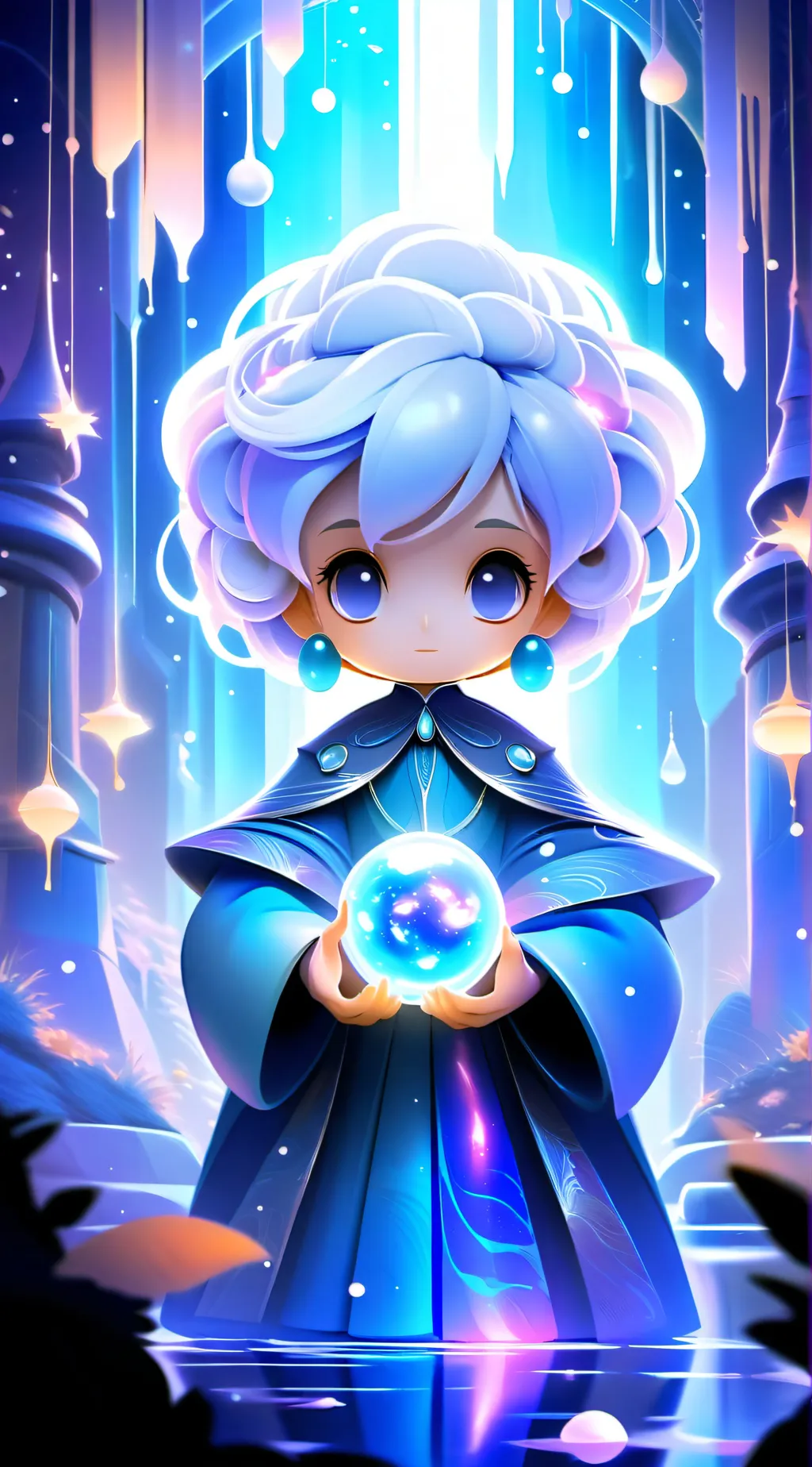 ai character: crystal🔮 background