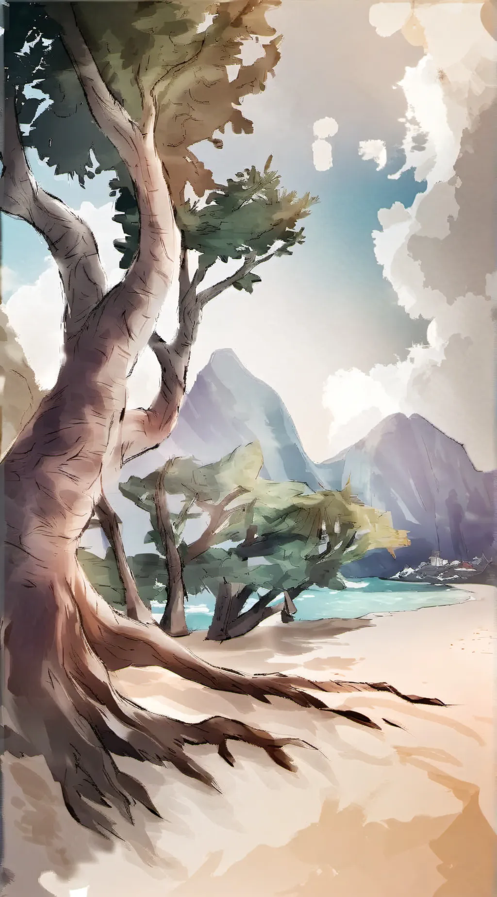 ai character: smiling critters  background