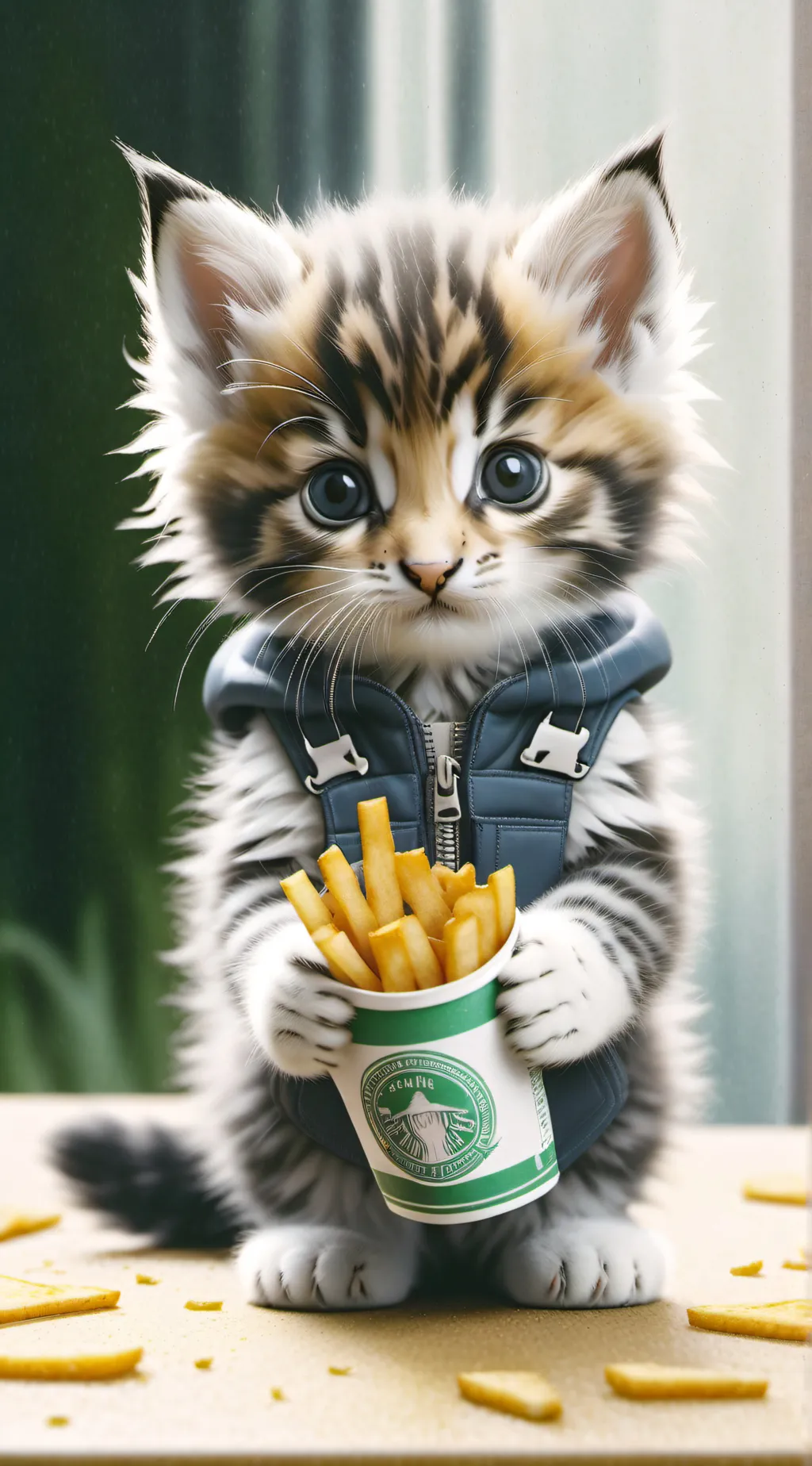 ai character: ❤🤩tiny kiten!!!!🤩❤ background