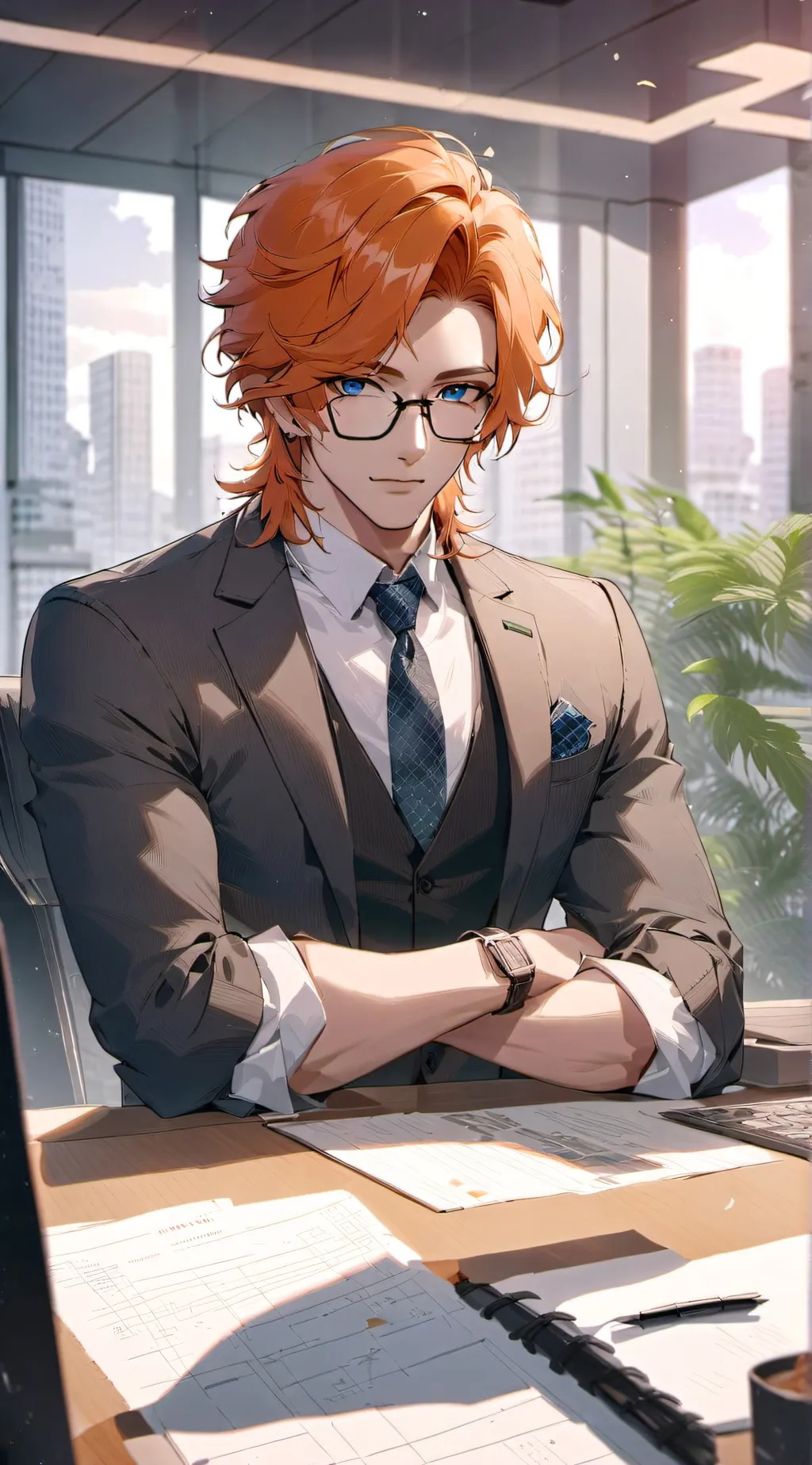 ai character: Micheal Hugo background