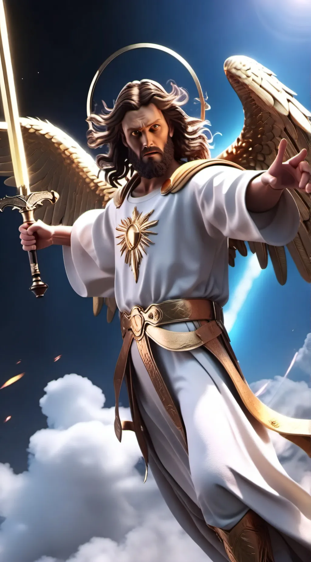 ai character: Jesus Christ  background
