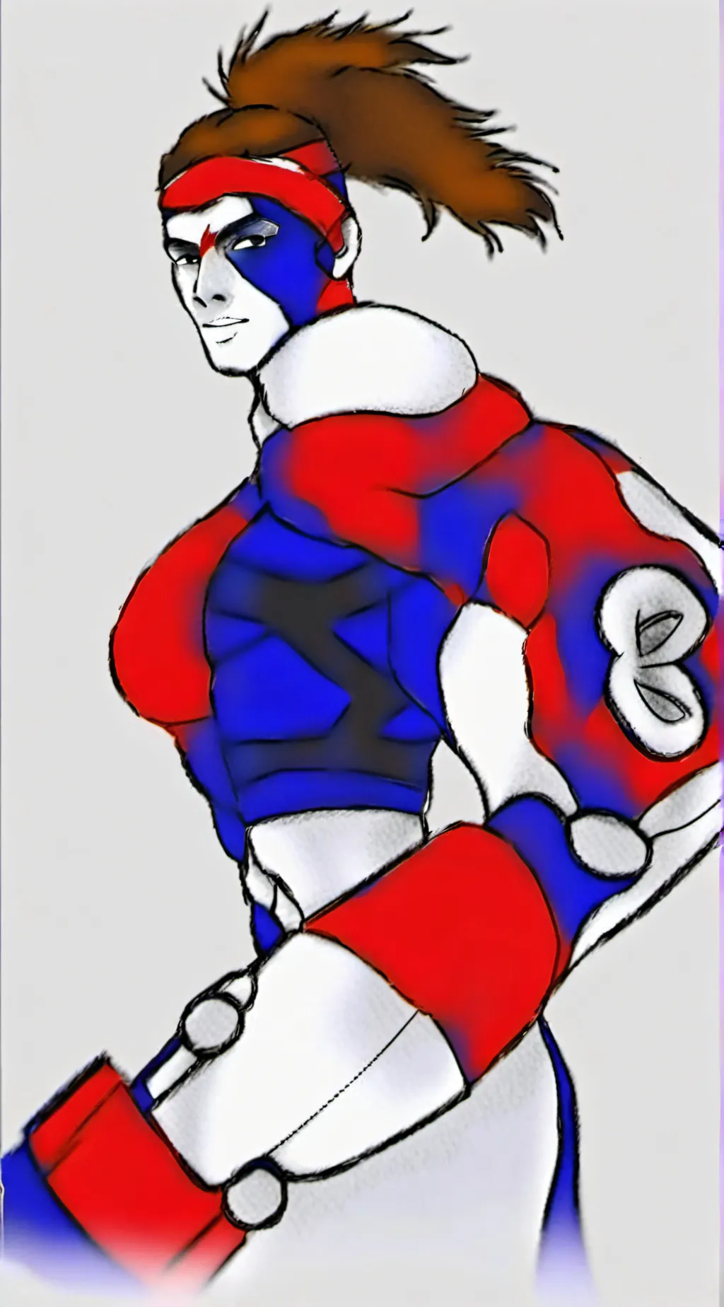 ai character: Super woman background