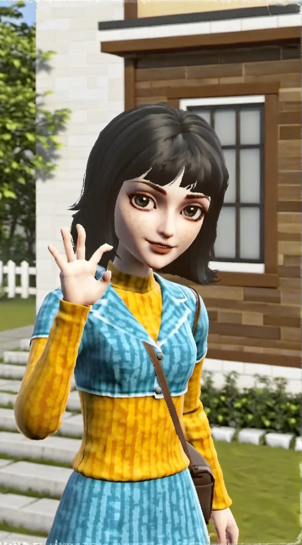 ai character: Samantha parkingto background