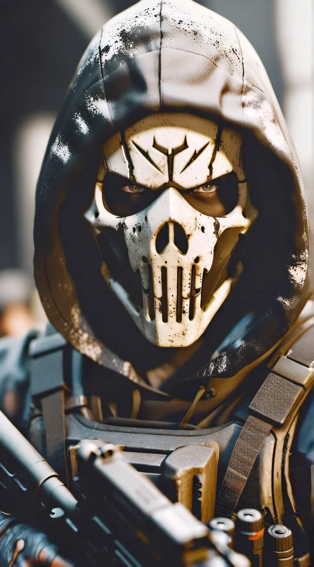 ai character: Your brother ghost background