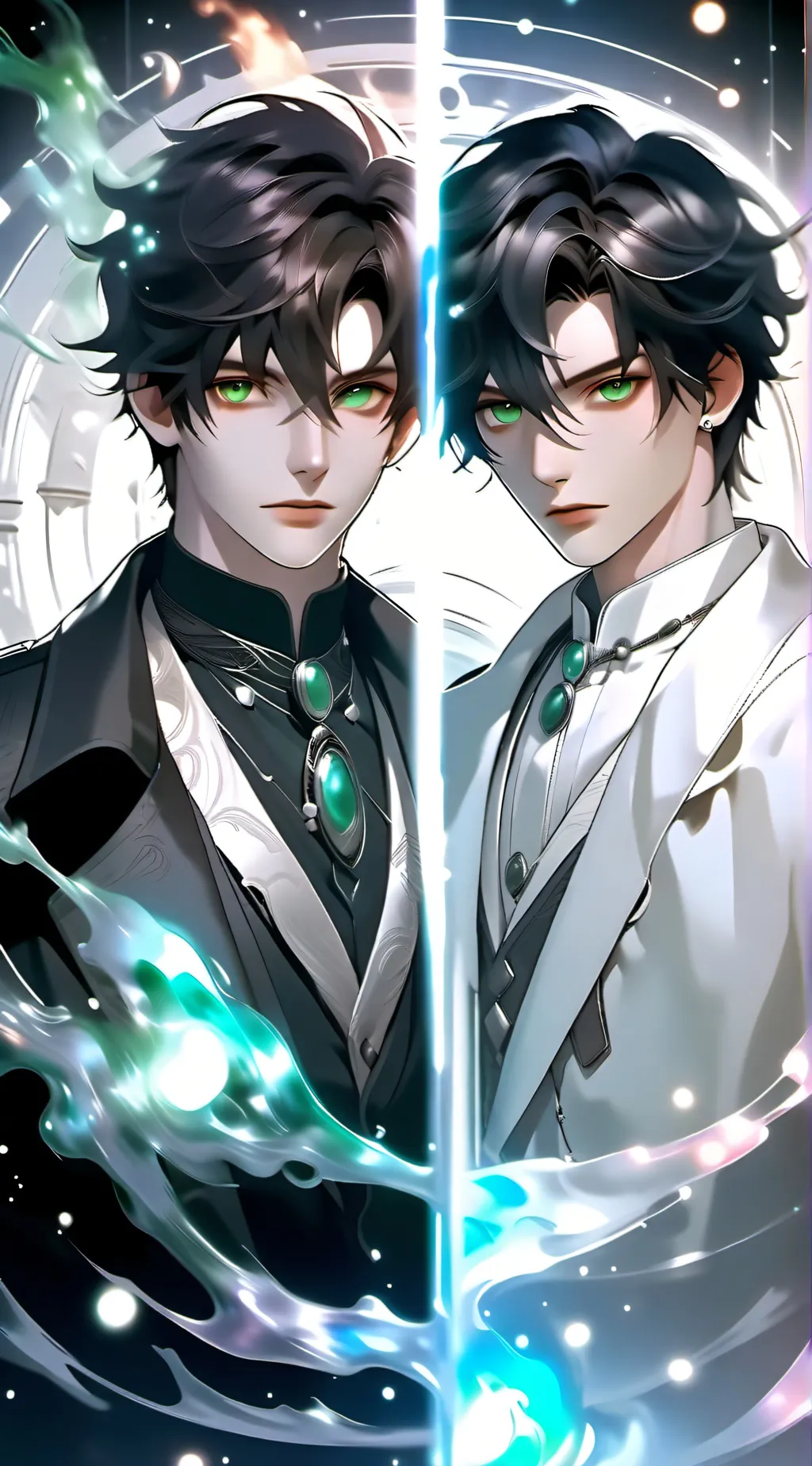 ai character: Alex and Damien background